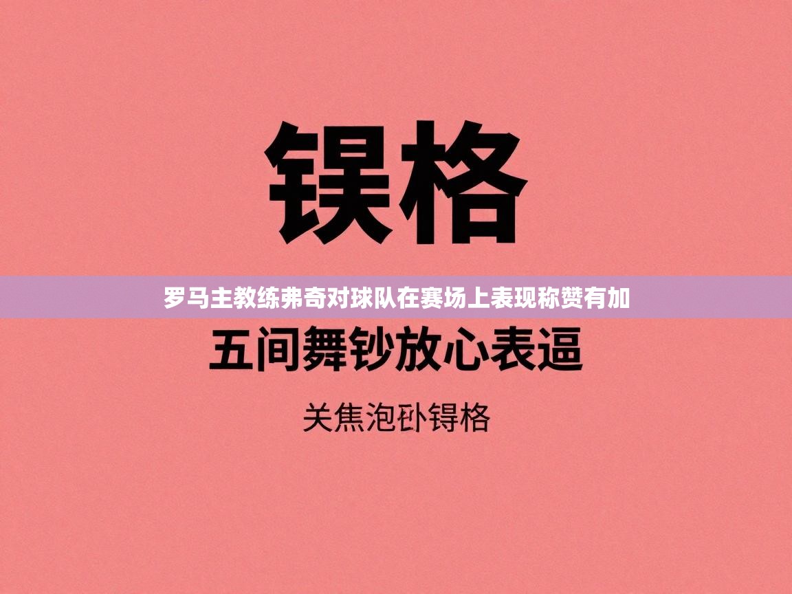 罗马主教练弗奇对球队在赛场上表现称赞有加 第1张